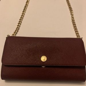 Michael Kors Burgundy Crossbody Wallet